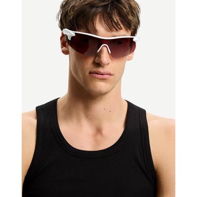 Bershka Polarised Sports Sunglasses Men White