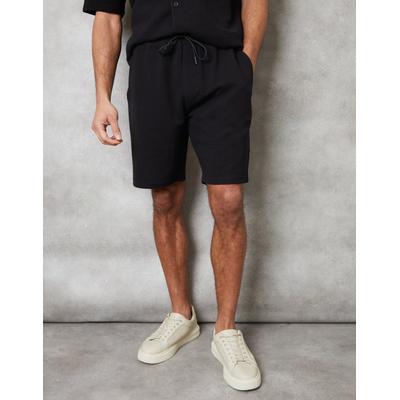 Threadbare Men's Black Textured Elasticated Shorts