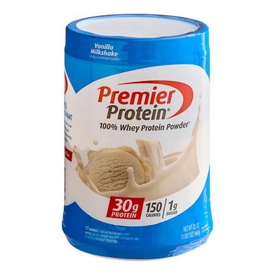 Premier Protein Vanilla Milkshake Protein Powder 23.3 oz. - 4/Case