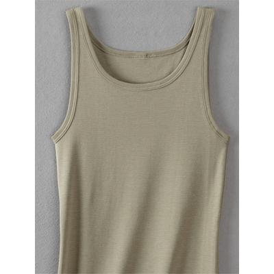Unterhemd WÄSCHEPUR, Herren, Gr. 8, Normalgrößen, grün (khaki, geringelt), 75% Baumwolle, 25% Polyester, ärmellos, Unterhemden Image