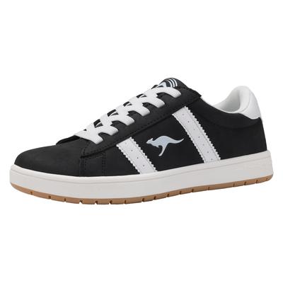 Sneaker KANGAROOS "K-CA Miles OS", Gr. 36, schwarz-weiß (jet schwarz, weiß), Synthetik, sportlich, Schuhe, ohne Schnürung, bequwm reinschlüpfen Image