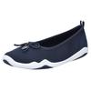 Ballerina RIEKER, Damen, Gr. 36, blau (dunkelblau), Textil, Nubuklederimitat, casual, Schuhe, Slip-on Sneaker, Slipper, Schlupfschuh in veganer Verarbeitung