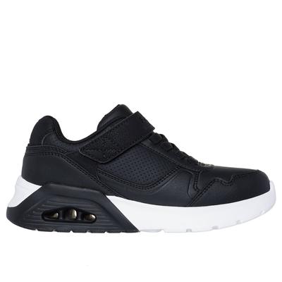 Skechers Boy's UNO Lite 2.0 - Pillar Duo Sneaker | Size 12.0 | Black/White | Synthetic/Textile | Machine Washable