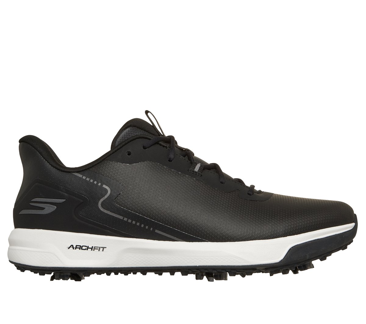 Skechers Men's Waterproof: GO GOLF Elite Vortex - Rival Shoes | Size 7.5 | Black | Synthetic/Textile | Arch Fit