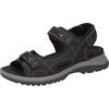 Trekkingsandale WALDLÄUFER "H-Sora", Damen, Gr. 3,5 (36), schwarz, Textil, Nubukleder, sportlich, Schuhe, Outdoorschuh, Sommerschuh, Keilabsatz, in bequemer Schuhweite H