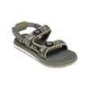 Sandale QUIKSILVER "Monkey Caged", Gr. 10(43), grün (camo), Obermaterial: Textil, Außensohle: Gummi, Schuhe