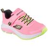 Sneaker SKECHERS "SKECHERS ELITE SPORT TEMPO", Kinder, Gr. 34, bunt (rosa, multi), Textil, Lederimitat, kontrastfarbene Details, sportlich, Schuhe, Trekking Schuh mit Klettverschluss, Größenschablone zum Download