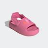 Badesandale ADIDAS ORIGINALS "ADIFOM KIDS ADILETTE", Gr. 32, rose tone, semi lucid fuchsia, bliss pink, Synthetik, Textil, sportlich, Schuhe