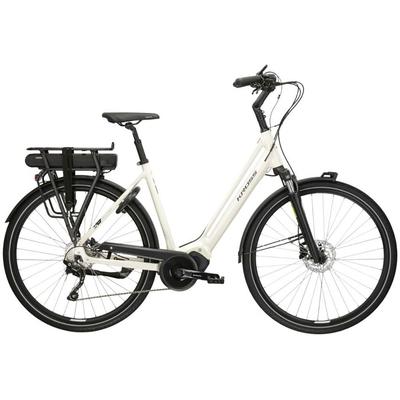 E-Bike KROSS "E-Citybike Sentio Hybrid 3.0 28 Zoll beige" Gr. 56, weiß (beige), E-Bikes, 56cm, 28 Zoll (71,12cm), Pedelec, Elektrofahrrad für Damen und Herren