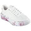 Sneaker SKECHERS "CORDOVA CLASSIC-PAINTED FLORALS", Damen, Gr. 39, rosa (weiß, rosa), Lederimitat, geblümt, modisch, Schuhe, Retro Sneaker, Schnürschuh mit Memory Foam, Topseller