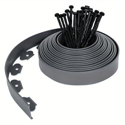 TEMU Lawn Edging Plastic 10m Flexible Flower Bed Border System Flower Bed Edging Flower Bed Border Image