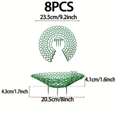 TEMU 8-pack Strawberry Stand, Plant Support With 4 Sturdy Legs, Tray Stand To Keep The Fruit Clean Image