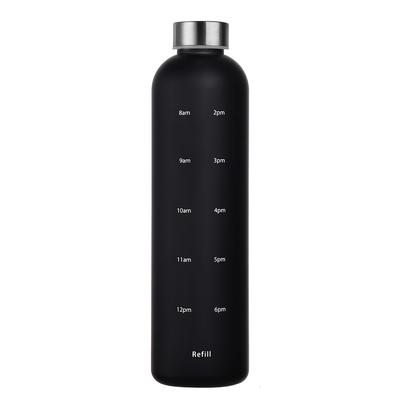 TEMU 1000ml Gradient Frosted Sports Water Bottle, Bpa-free Pc Material, Leakproof & Portable, With Stainless Steel Seal Cap, For Fitness, Valentine's, Easter, Women's, Day, Image