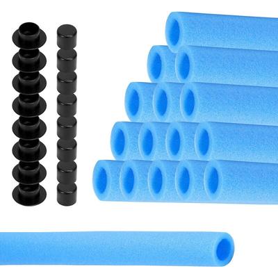 Hengda - Trampolin Schaumstoff 92 cm Schaumstoffrohre Schaumstoffpolster Stangenschutz(Blau, 16 Image