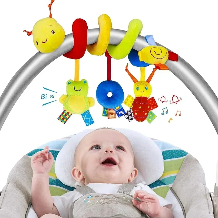 Babybett hängen Rasseln Spielzeug Autos itz Spielzeug weiche Handys Kinderwagen Kinder bett Spiral Spielzeug Kinderwagen hängen Puppen für Baby Neugeborenen Geschenk