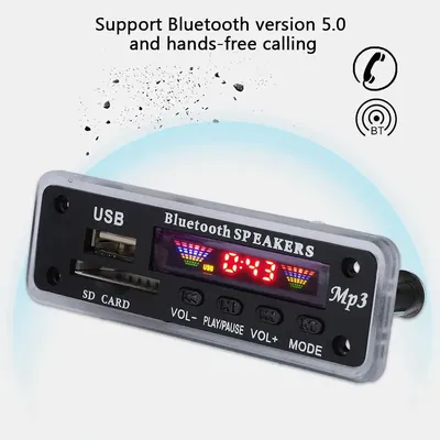HEIßE Neue Auto Lautsprecher Modul FM Radio USB SD Karte Drahtlose Bluetooth 5,0 MP3 Decoder Board Image