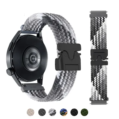 22 mm geflochtenes Nylonarmband für Fossil-Uhrenarmband GEN 6 5 5E 44 mm Armband Fossil Gen 5 Carlyle/Herren-Gen4-Bänder Zubehör Correa