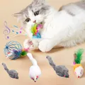Katze Mäuse Spielzeug Falsche Maus Katze Spielzeug Lange Schwanz Mäuse Weiche Echte Kaninchen Fell