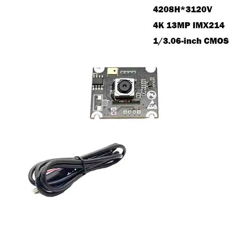 13MP HD 4208x3120 IMX214 USB-Kameramodul AF 79,8 ° Mit digitalem Mikrofon UVC-konform, Plug-and-Play für Gesichtserkennung Image