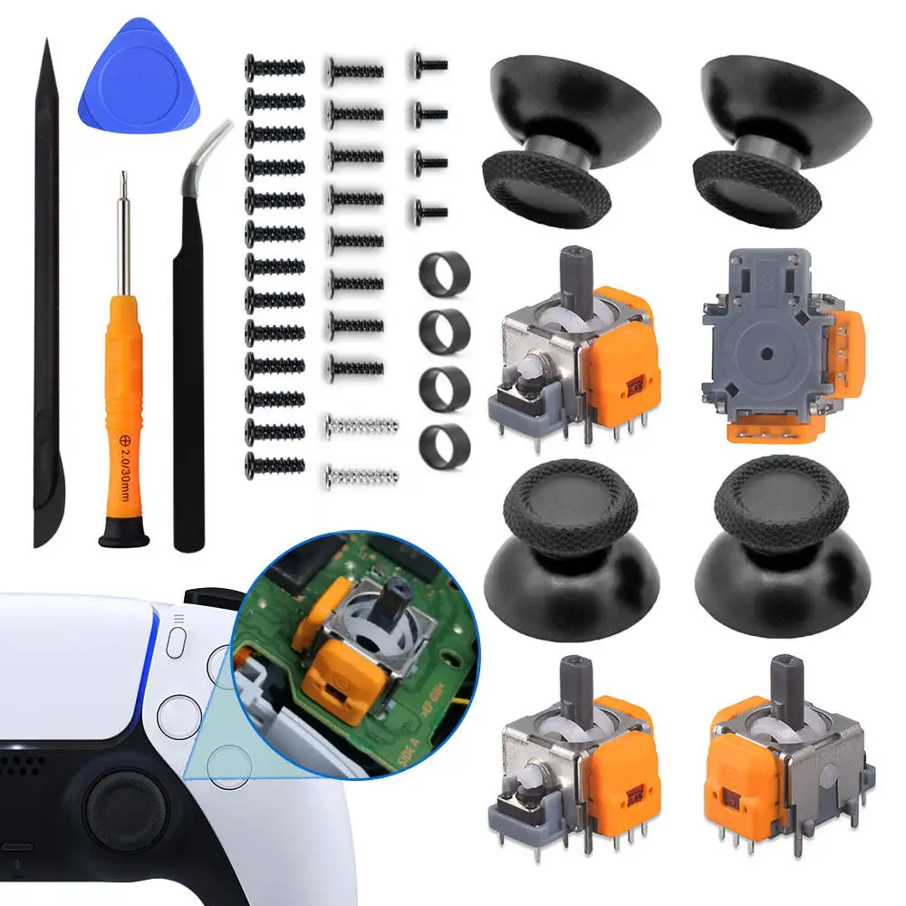 2025 NEUER Ersatz Hall Effect 3D Analog Joystick für Playstation 5 DualSense PS5 Controller Thumbstick Reparatur Teile Kit Image