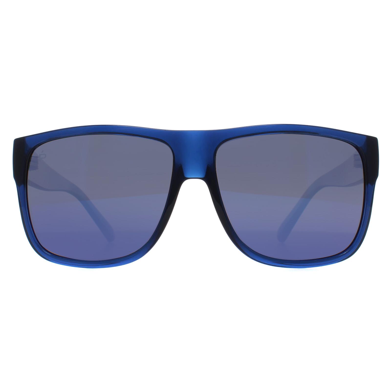 Prive Revaux Rectangle Mens Blue Blue Mirror Rover Image