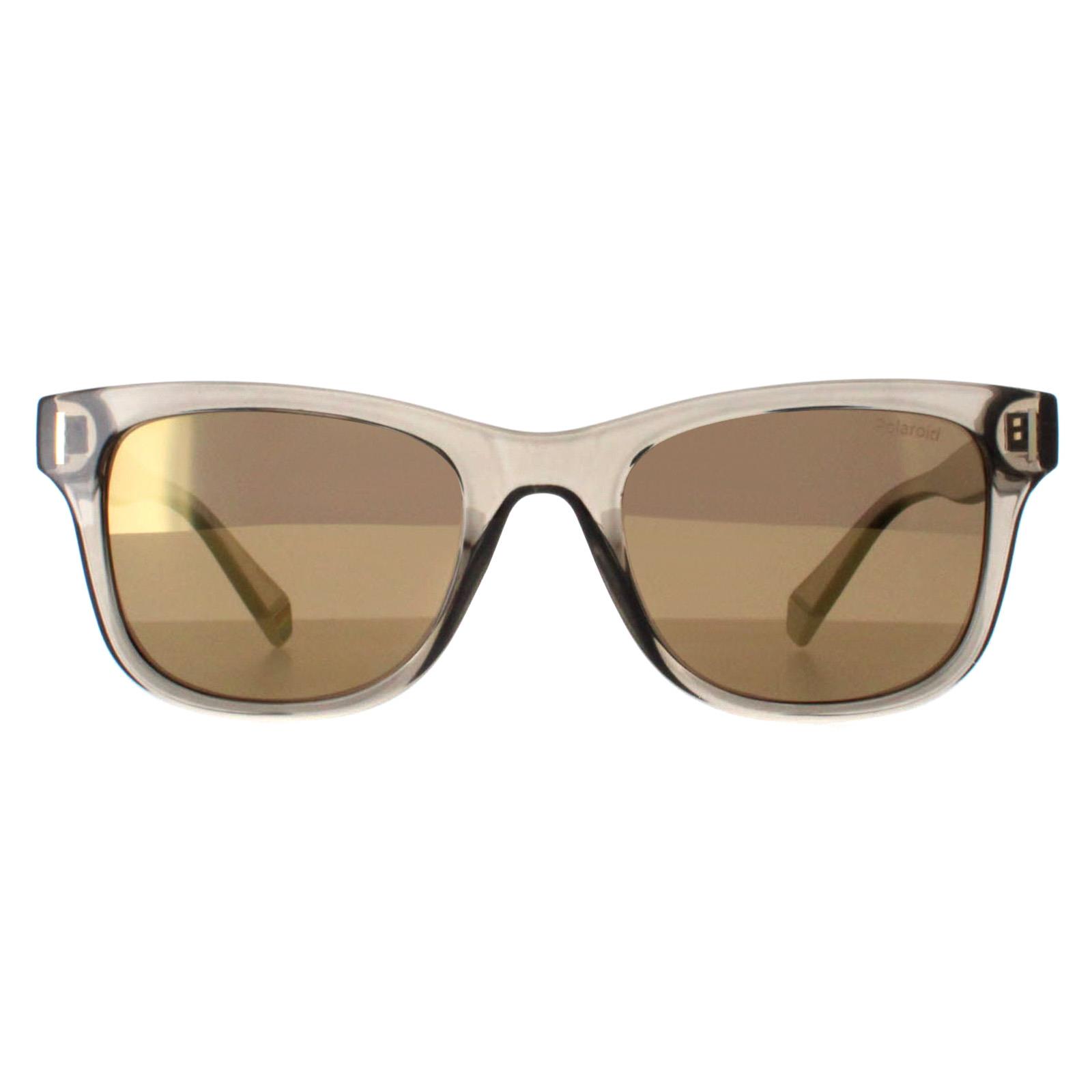 Polaroid PLD 6206/S 10A LM beige grau gold Spiegel polarisierte Sonnenbrille Image