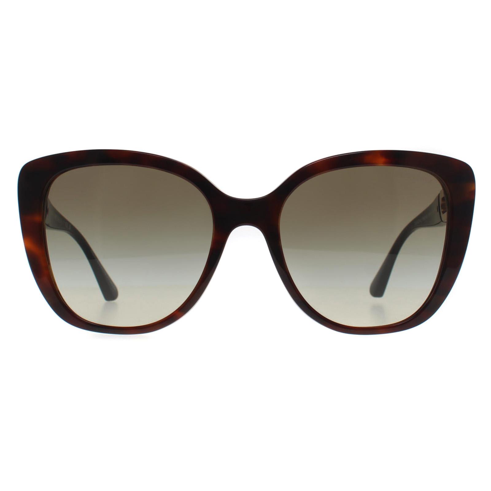 Emporio Armani Schmetterling Damen Glänzend Havanna Rot Grün Farbverlauf EA4214U Image