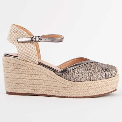 Montevita Espadrille Mit Keilabsatz Balenci9 Grau Image
