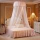 Tenda da letto per bambini con luci tenda a due strati per letto tenda da culla per bebè nella nursery rete anti zanzare per ragazze e ragazzi