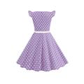 Retrò Vintage Anni 1950 Abiti Grease Vestito Abito Swing Pois Costume Ragazze Carnevale Mascherata Abbigliamento quotidiano Addio al Nubilato Adulti Vestito Abiti per il ritorno