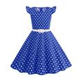 Retrò Vintage Anni 1950 Abiti Grease Vestito Abito Swing Pois Costume Ragazze Carnevale Mascherata Abbigliamento quotidiano Addio al Nubilato Adulti Vestito Abiti per il ritorno