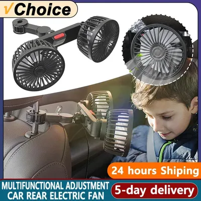 Universal Car Fan Rear Seat Ventilator USB Freshener Air Conditioner Climatiseur Ventilateur Voiture