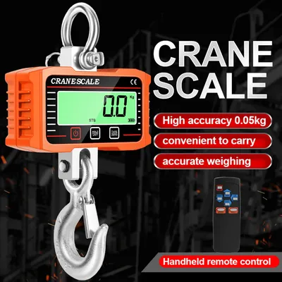 Digital LCD Display 2000kg Crance Scale Portable Electronic Heavy Duty Weight Hook Crane Industrial