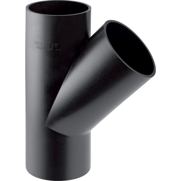 Geberit PE Abzweig 45Gr d160/75 369125161 Image