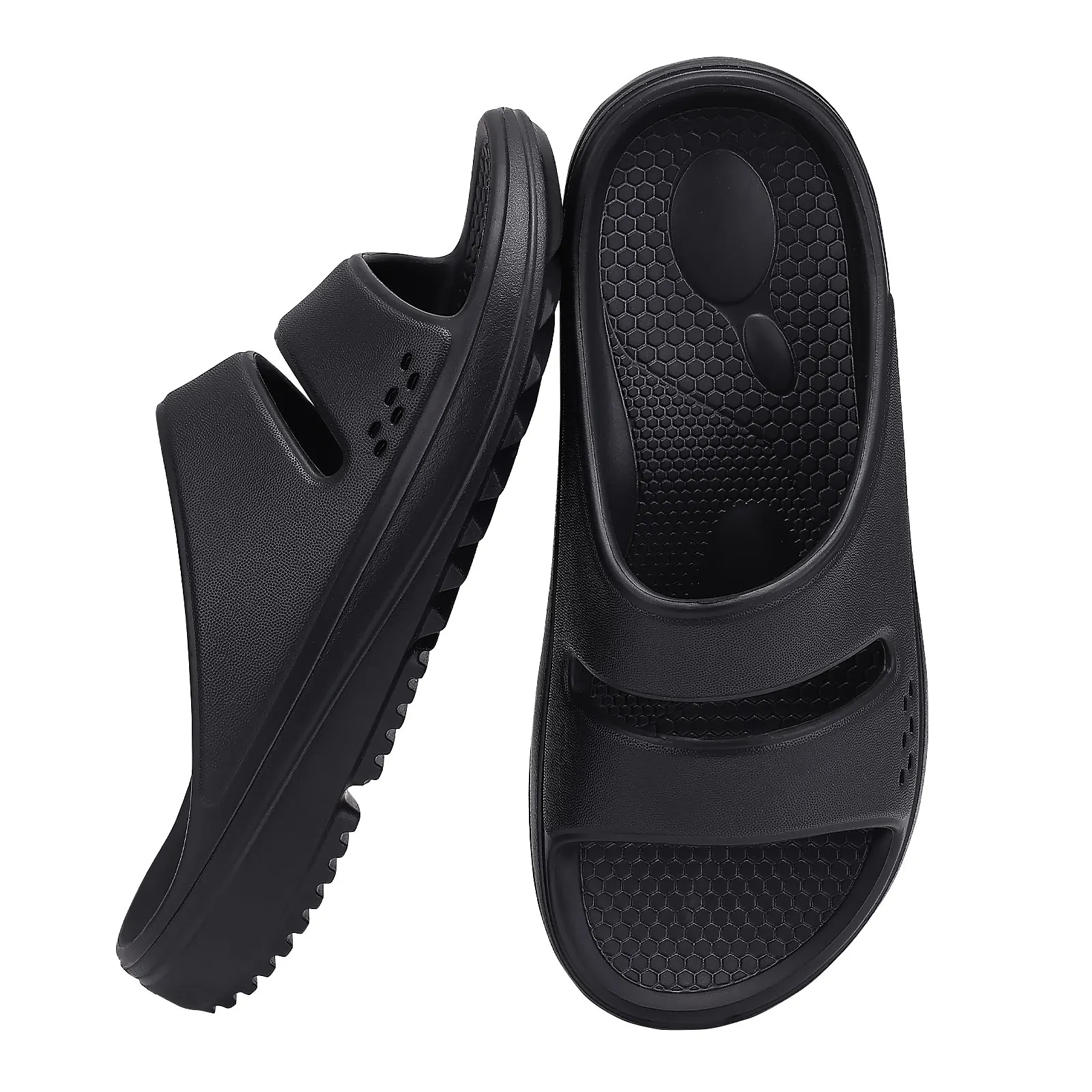 Smile Summer Beach Sandals For Men Arch Support Slides Light Orthotic Men Sandals Outdoor Breathable Sandals Men Recovery Slides