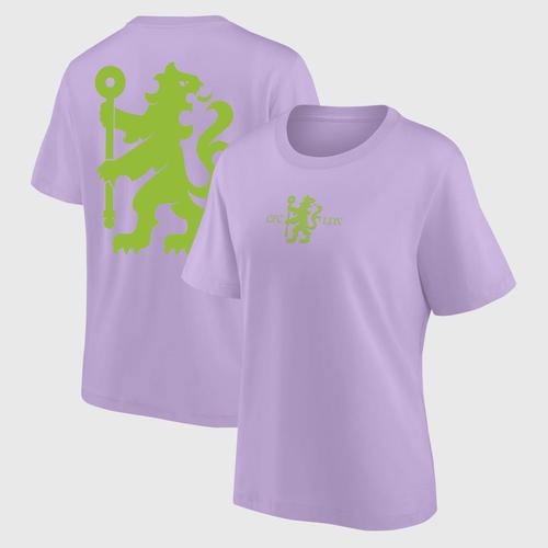 Chelsea Rampant Lion Fashion Oversized T-Shirt - Purple Rose Womens