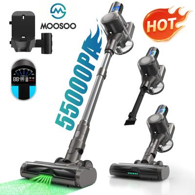 TEMU Moosoo Td1-mate Cordless Vacuum Cleaner, Powerful Suction Stick Vacuum With Led Display, Lightweight Vacuum Cleaner With 45 Minutes Run-time For Hardwood Floor Carpet Pet Hair Car Image