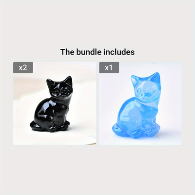 TEMU 1pc Various Crystal Carvings Cat, Pocket Gift, Crystal Gift, Animal Statue, Crystal Statue, Bare Stone Image