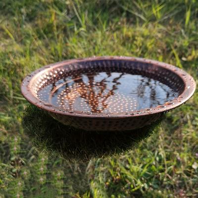 TEMU A Metal Basin Sculpture, Home Decor Item, Garden Accessory, Outdoor Decoration, Rain Chain Water Artwork, Suitable For Terrace, Courtyard, And Lawn Decoration. Image