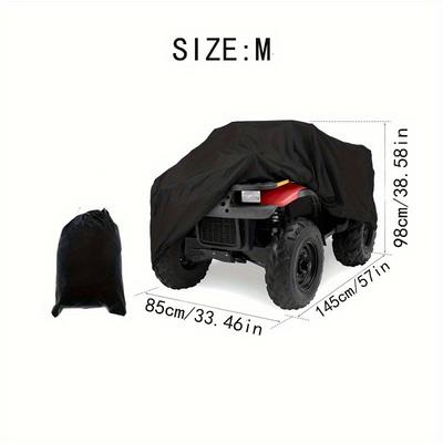 TEMU Atv Cover Waterproof 190t Oxford Cloth Outdoor 4 Wheeler Cover Windproof Sun Protection Atv Weather Protection Image