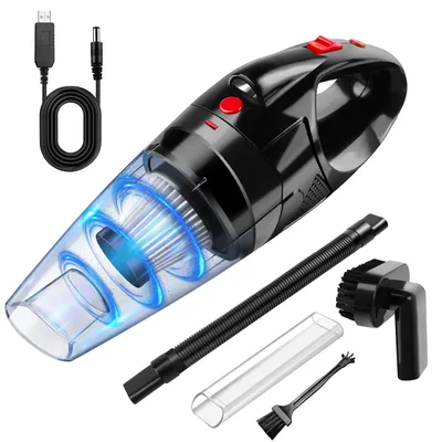 BRIEFNESS Handheld Vacuum Hand Held Vacuuming Cordless Rechargeable Cleaner Portable Car with Strong Suction 12000PA Mini Vacuum