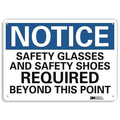 LYLE U5-1494-NP_14X10 Plastic Notice Sign,4 Holes,14"x10", U5-1494-NP_14X10