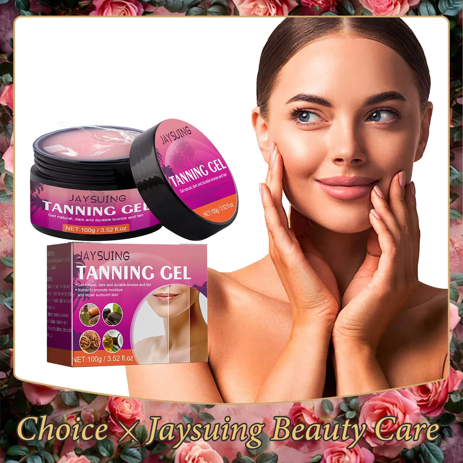 Sommer Haut selbst bräunen Gel Beschleuniger Körper Bronze Solarium Sonnen liegen lang anhaltende pflegende sonnen lose Körper Selbst bräuner Creme Image