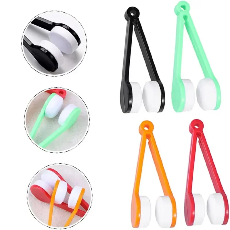 1/3/5 PCS Tragbare Gläser Reinigung Pinsel Brillen Reiniger Gläser Reiniger Reiben Brillen Reinigung Pinsel Wischen Tool Kit Image