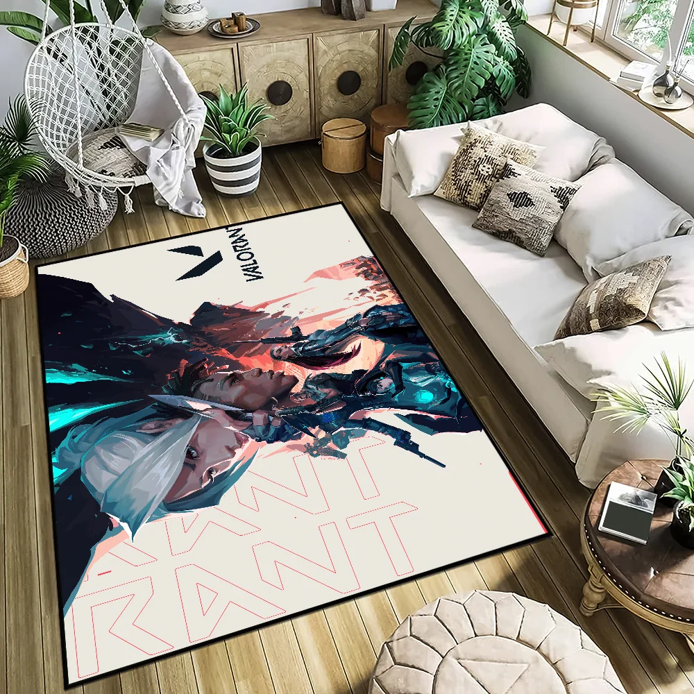 Kleiner Teppich für Haus, Schlafzimmer, Dekoration, Küche, Bad, super saugfähiger Teppich, Spielteppich, Fuß Valorant, rutschfest