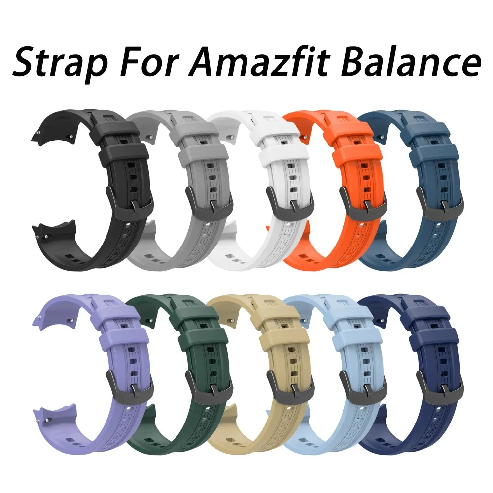 Silikon Strap Für Amazfit Balance Hohe Qualität Smart Uhr Armband Armband Ersatz Zubehör Sport Schutzhülle Image