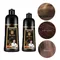Long Lasting Hair Color Shampoo 3 in 1 Black Hair Dye Shampoo for Women&Men Natural Herbal Safety