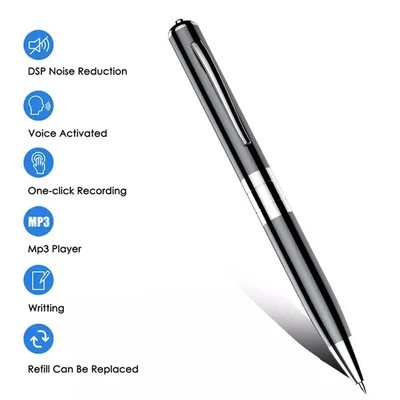 Portable Mini Digital Voice Recorder Sound Dictaphone Voice Activated Noise Reduction Recording Pen