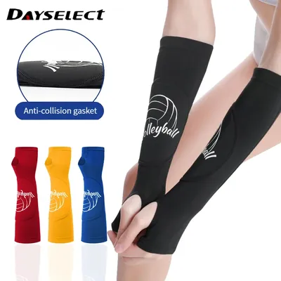 1 Pair Volleyball Arm Sleeve Gloves Forearm Compression Test Training Basketball Wrist Support Brace