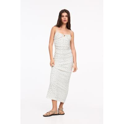 Floral Crepe Midi Dress
